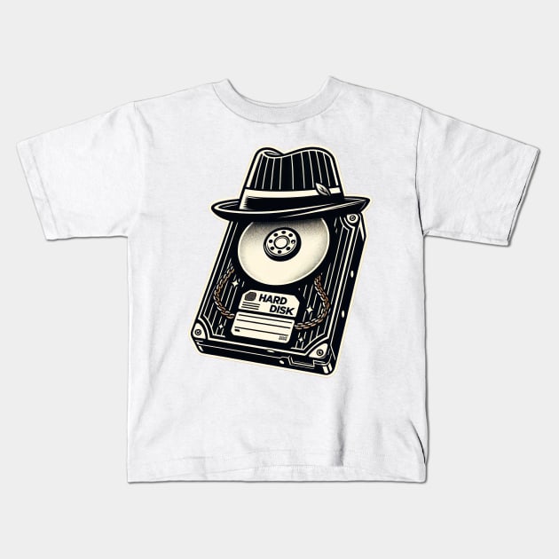 Hard Disk Kids T-Shirt by TooplesArt